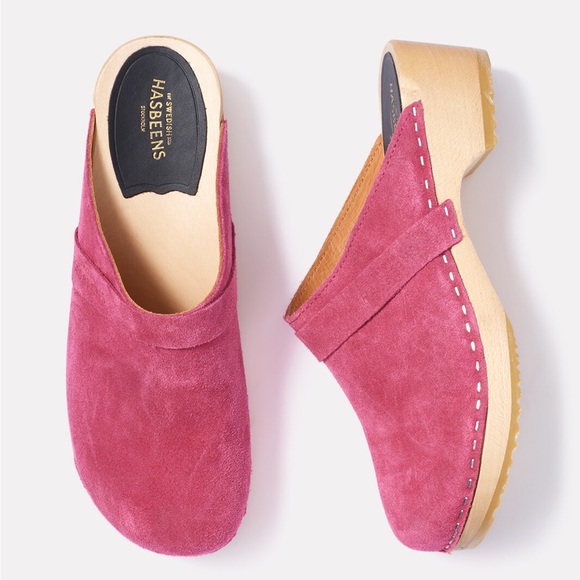 Swedish Hasbeen Clogs Pink Suede Size 9 $300 OBO - Picture 7 of 7